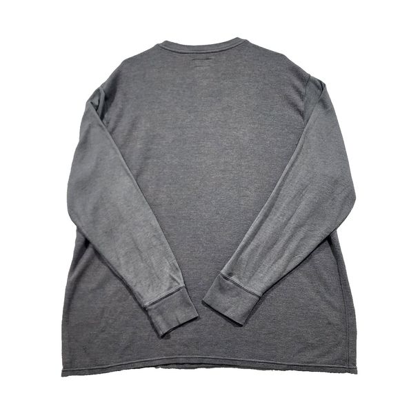 Polo Ralph Lauren Shirt Sweater Pullover Mens XL Gray Long Sleeve White Pony Vtg - Picture 14 of 16